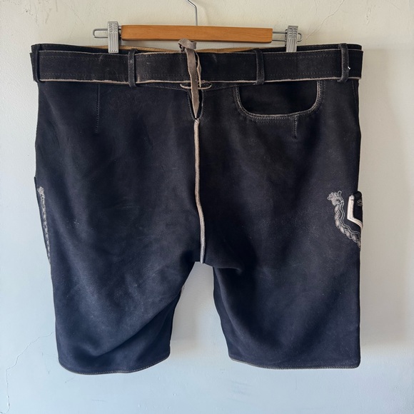 Authentic dark brown leather lederhosen - Picture 6 of 7